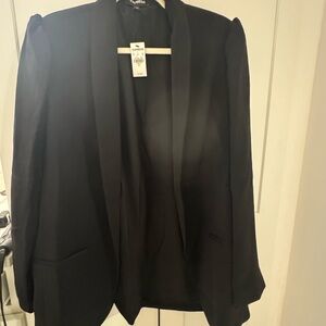 Express Black Open-Front Women's Blazer